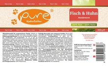 Lade das Bild in den Galerie-Viewer, Pure Hundewurst Fisch & Huhn 400 g