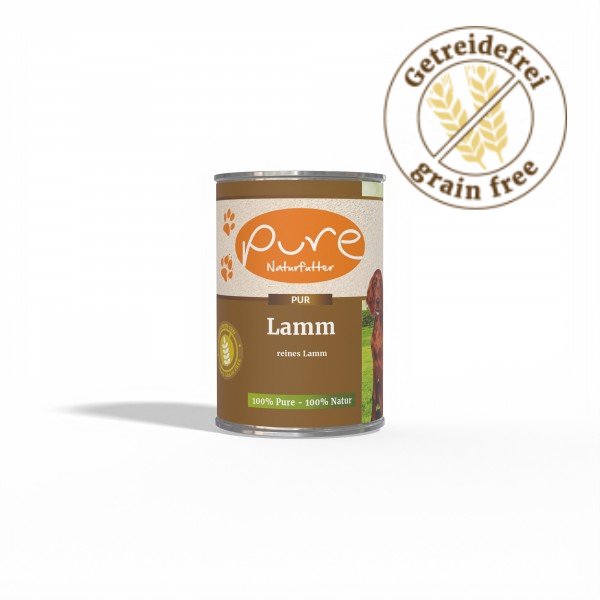 Hundemenü Lamm Pur 100% reines Lamm