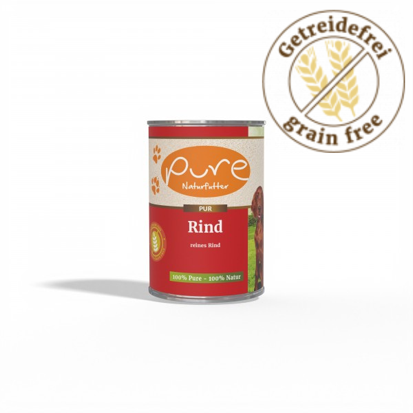Hundemenü Rind PUR 100% reines Rind
