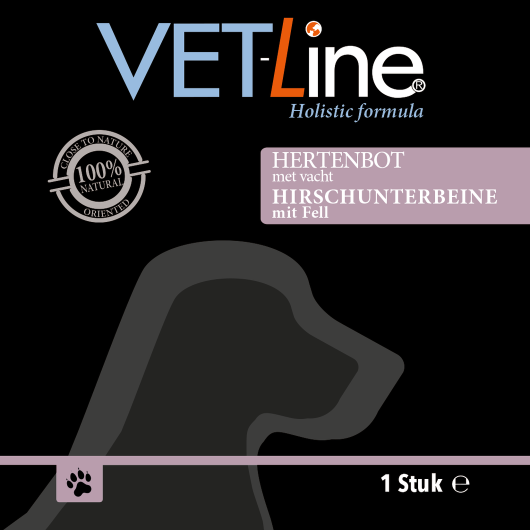 Vetline Hirschunterbein mit Fell 1 Stück