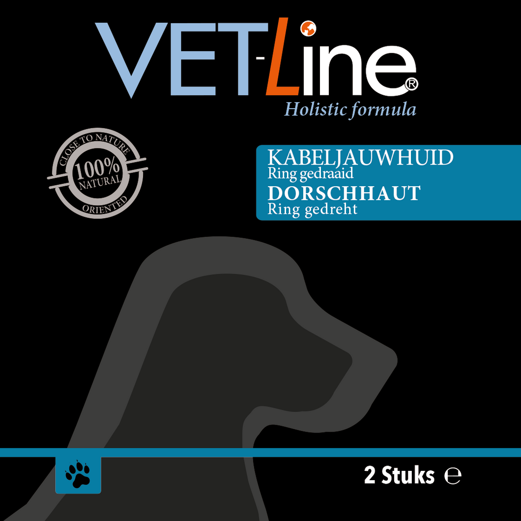Vetline Kabeljauhaut-Ring gedreht 2 Stück