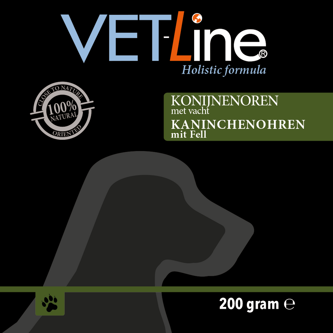 Vetline Kaninchenohren mit Fell 200 Gramm