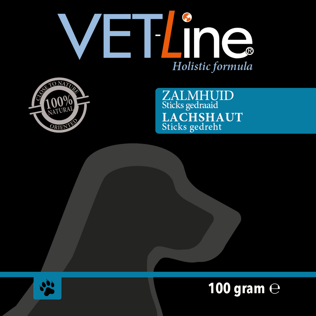 Vetline Lachshautsticks gedreht 100 Gramm